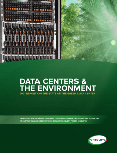 Green Data Centers: Environmental Impact & Efficiency Report