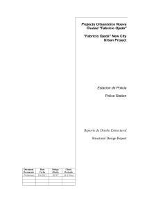 Informe Diseño Estructural Estación Policía Fabricio Ojeda