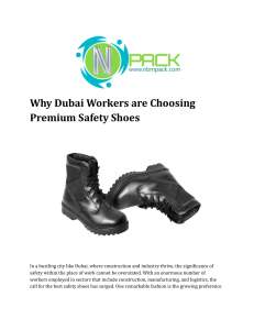 Dubai Workers & Premium Safety Shoes: Why the Switch?