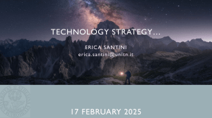 Technology Strategy Presentation: Innovation & Learning