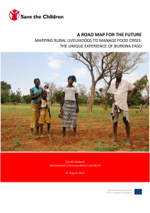 Burkina Faso: Mapping Livelihoods for Food Crisis Management