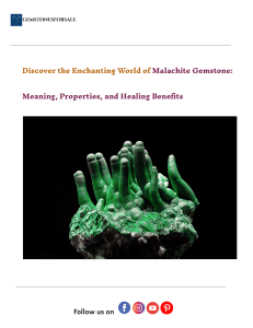 Malachite Gemstone: Meaning, Properties & Healing Benefits