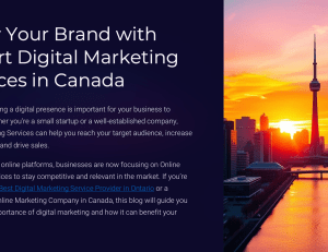 Digital Marketing Services in Canada: Grow Your Brand Online