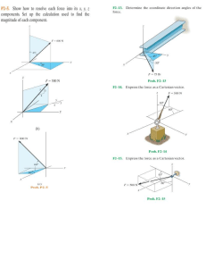 Engineering Mechanics: Force Resolution Problems