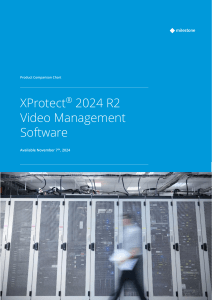 XProtect VMS 2024 R2 Product Comparison Chart