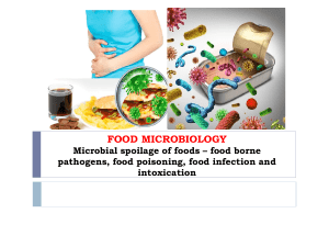 Food Microbiology: Spoilage, Pathogens, and Foodborne Illnesses