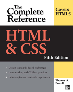 HTML & CSS: The Complete Reference, Fifth Edition