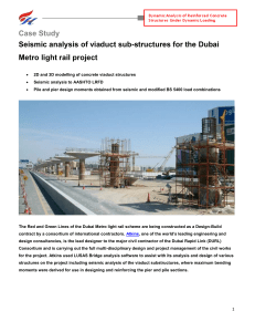 Dubai Metro Viaduct Seismic Analysis Case Study