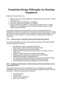 Rotating Equipment Foundation Design: A Practical Guide