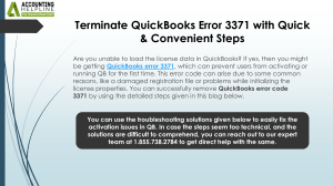 Fix QuickBooks Error 3371: Quick & Easy Steps