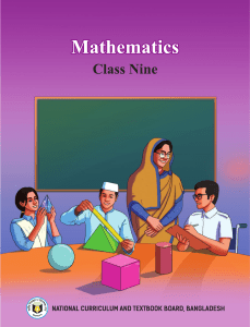 Class Nine Mathematics Textbook - Sets, Trigonometry, Algebra