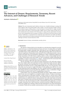 Internet of Drones: Requirements, Taxonomy, and Challenges