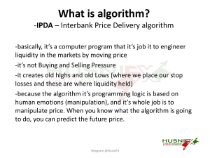 IPDA Algorithm Explained: Liquidity & Price Manipulation