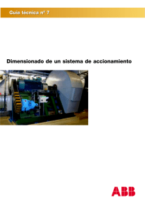 Guía Dimensionamiento Sistema Accionamiento