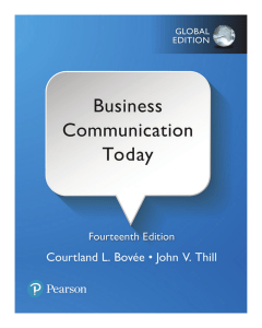 Business communication today- Bovée, Courtland L.  Thill, John V. -Pearson Education (2018)