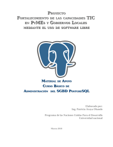 Curso PostgreSQL: Administración SGBD para PyMEs y Gobiernos Locales