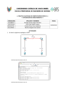 Práctica Calificada: Integración de Enrutamiento OSPF y EIGRP