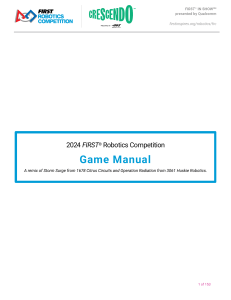 2024 FIRST Robotics Competition Game Manual