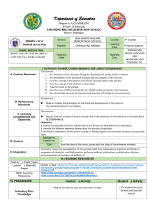 Physical Science: Atomic Number & Element Synthesis Lesson Plan