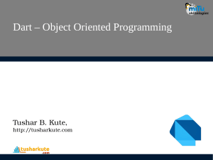 Dart OOP: Object-Oriented Programming Concepts