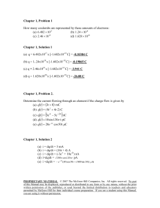 Electrical Engineering: Chapter 1 Solutions