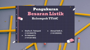 Pengukuran Besaran Listrik: Presentasi Teknik Elektro