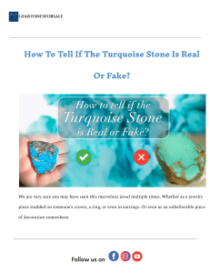 Real vs Fake Turquoise: How to Tell the Difference