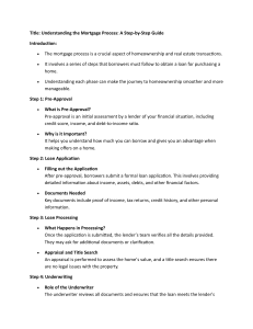 Mortgage Process: A Step-by-Step Guide