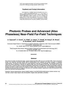 Photonic Probes & Near-Field Far-Field Techniques