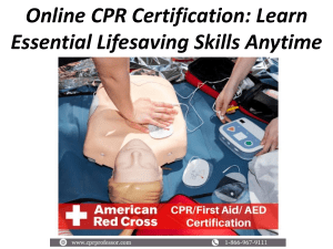 Online CPR Certification: Learn Lifesaving Skills Anytime