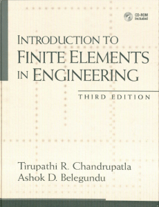 Finite Elements in Engineering Textbook, 3rd Edition