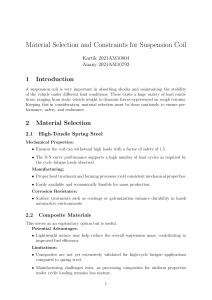 Suspension Coil Material Selection: Spring Steel vs. Composites