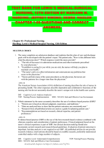 Medical-Surgical Nursing Test Bank, 12th Edition