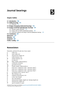 Journal Bearings Design: Hydrodynamic & Sliding Bearings