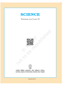 Science Textbook for Class VI