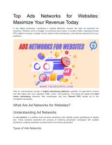 Top Ad Networks: Maximize Website Revenue with PPC