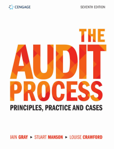 The Audit Process: Principles, Practice, and Cases