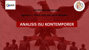 Analisis Isu Kontemporer: Pelatihan Dasar CPNS