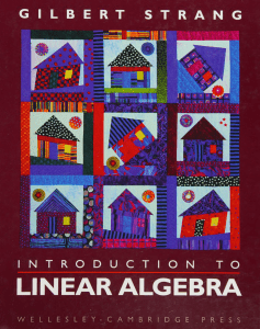 Introduction to Linear Algebra by Gilbert Strang