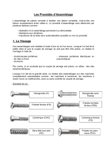 Procédés d'Assemblage : Vissage, Rivetage, Soudage