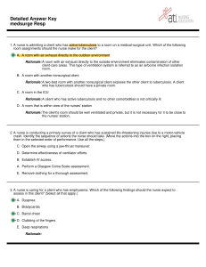 Med-Surg Nursing: Respiratory Answer Key