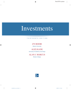 Investments Textbook: Capital Markets & Portfolio Management