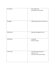 Project Progress Report: Claw Design & Development