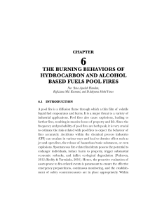 Pool Fire Burning Behaviors: Hydrocarbon & Alcohol Fuels