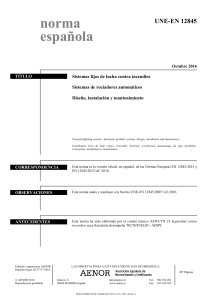 UNE-EN 12845: Sistemas de Rociadores Automáticos Contra Incendios