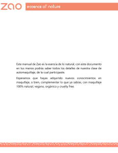 Manual de Automaquillaje Zao: Guía Natural y Vegana