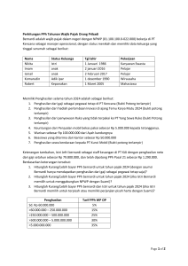 Perhitungan PPh Tahunan: Contoh Kasus Wajib Pajak Orang Pribadi