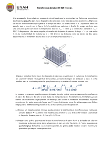 Transferencia de Calor: Optimización de Disipadores y Análisis Térmico