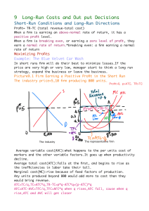 Long-Run Costs & Output Decisions: Economics Lecture