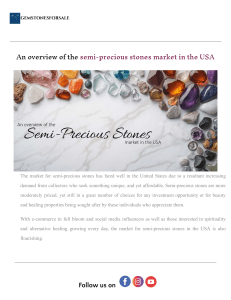 Semi-Precious Stones Market in the USA: An Overview